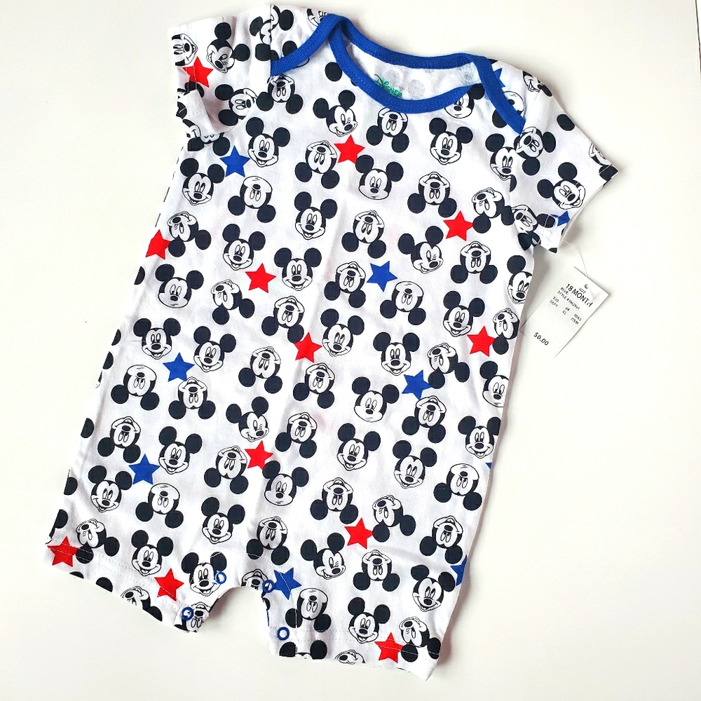 NEW w/tags Disney baby Mickey Mouse romper 18mo